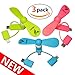 HBirdPc Mini Fan 3-in-1 Portable Phone Fan for iPhone/iPad, Android, Samsung S8/S9 - Pink/Blue/Green - 3 Piece