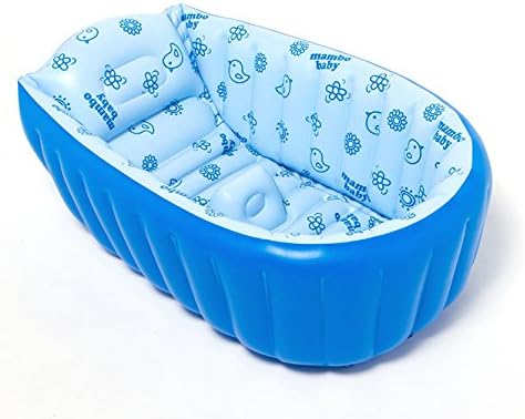 Hhobake Inflatable Baby Bathing Tubs and Seats,Portable Bathtub,Kid Toddler Infant Newborn Inflatable Foldable Shower Pool,Travel For 0 to 3 Years Old Baby(Blue)
