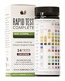 14 Parameter Urinalysis Test Strips 100ct, Urinary Tract Infection Strips (UTI) Urine Test, Kidney, Gallbladder, pH Test