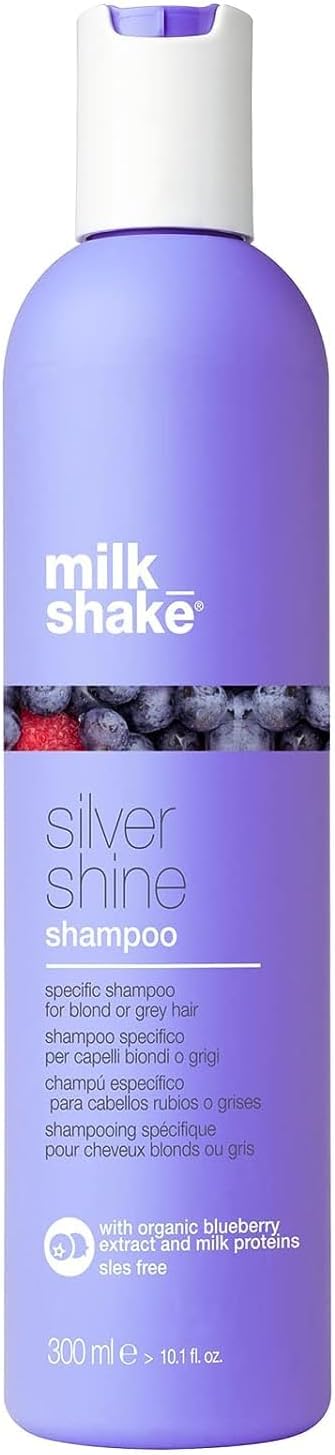 milk_shake Silver Shine Shampoo 300 ml Anti-Yellow for Blonde Grey Hair