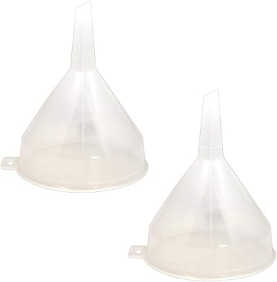 Accurate Clear Plastic Funnel 14cm for Bottle Filling Oils Crafts Lab