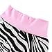 Scfcloth Newborn Baby Girls Daddy and Mommy's Miracle Romper + Pants + Hat + Headband 4pcs Zebra Outfits Set