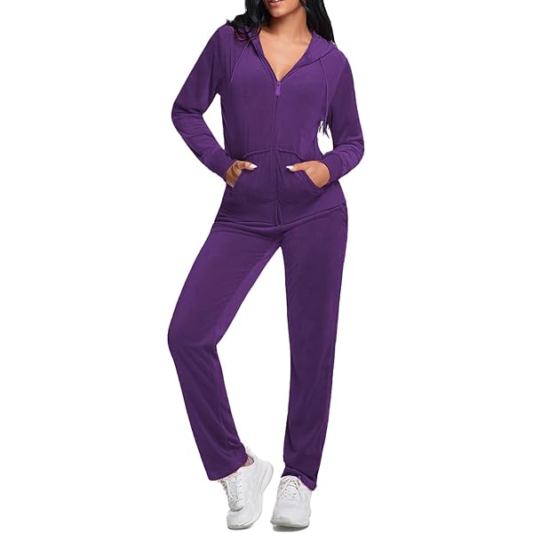 Amazon.com: Yasumond Womens Velour Tracksuit Set Soft Sports