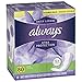 Always Anti-Bunch Xtra Protection, Panty Liners For Women, Light Absorbency, Long Length, Leakguard + Rapiddry, Unsented, 80 Count