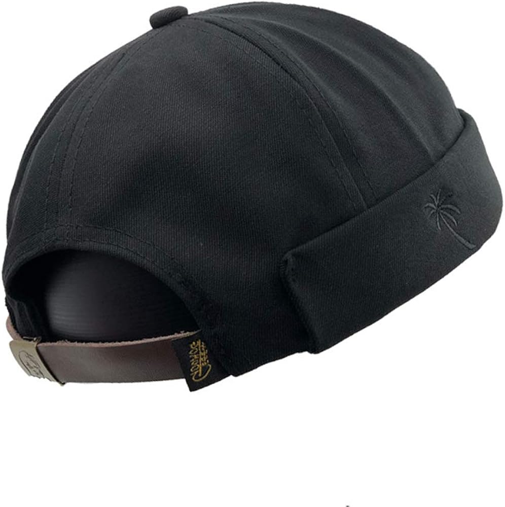 leather buckle hat
