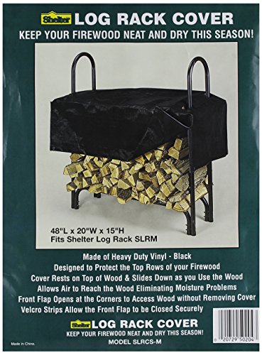Shelter SLRCS-M Firewood Storage Log Rack Cover, Medium