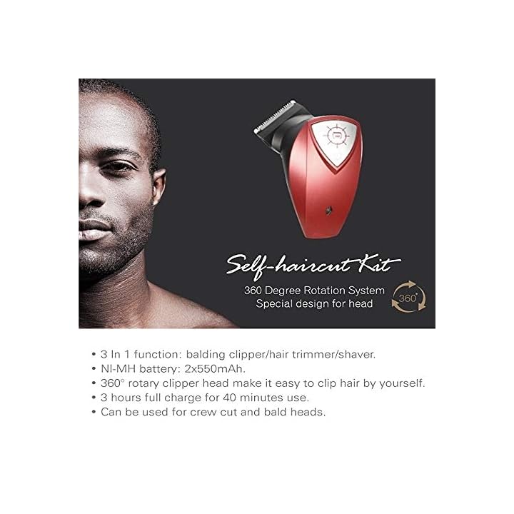 Bald Head Clipper Shortcut Pro Selfhaircut Kit Hair 454