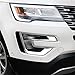 Vesul Chrome Front Fog Lamp Fog Light Cover Trim Compatible with Ford Explorer 2016 2017