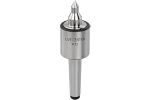DEEFIINE MT2 Live Tailstock Center for Lathe, Medium Duty Long Nose 60° Triple Bearing High Accuracy 0.0002" Load Capacity 220 LB(Long)