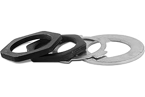 Suspenix Front Wheel Hub Spindle Lock Nut Kits, Front Axle Hub Adjusting Spindle Nut Washer Kit Compatible with Toyota Van T100 Pickup, 1984-1995 4Runner, 1975-2007 Land Cruiser (for ONE Side)