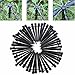 king do way 50Pcs Irrigation Drip Emitters for 4mm/7mm Tubing Adjustable 360 Degree Water Flow Drip Irrigation System for Plant Garden Watering 5 Inch