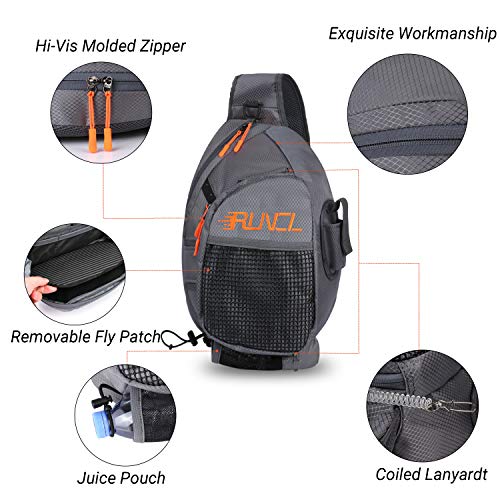 RUNCL Fishing Tackle Storage Bag, Fly Fishing Bag, Sports Shoulder Bag - Tournament Proven, Perfect Organizer, Angling-Specific Design, Ergonomic Design - Storage Organizer 03 - Thumbnail 2