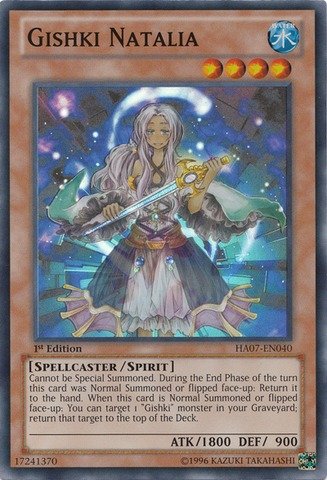 Yu-Gi-Oh! - Gishki Natalia (HA07-EN040) - Hidden Arsenal 7: Knight of Stars - 1st Edition - Super Rare