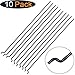 Φ1.2mm x L120mm Steel Z Style Pull/Push Rods Parts for RC Airplane Plane Boat Replacement (Pack of 10)