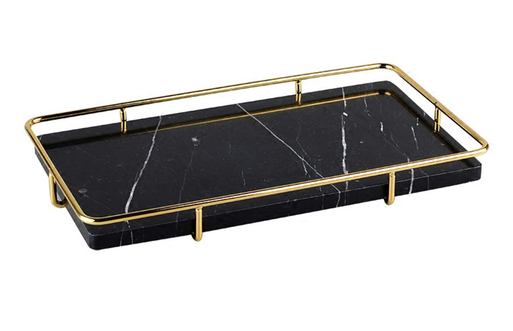 Best Kitchen Counter Marble And Gold Tray