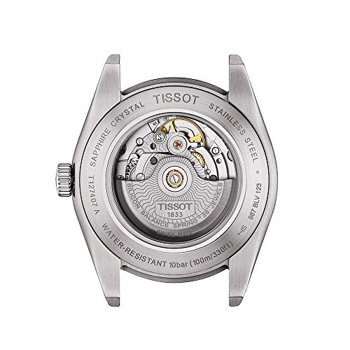 Tissot mens Gentleman Stainless Steel Dress Watch Brown