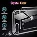 ESR Mimic Tempered-Glass Case, for iPhone 8 Plus/7 Plus, Upgraded 9H Tempered-Glass Back, Feels Like a Caseless Phone, with Soft TPU Bumper and Shock-Absorbent Corners, Clear