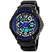Takyae Children Kid Watches LED Digital Quartz Watch Boy And Girl Student Multifunctional Waterproof Wristwatches S - Blue