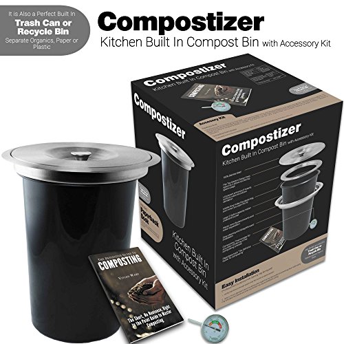 Compostizer Introducing Built in 2 Gal Countertop Kitchen Compost Bin