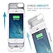 iPhone 5s Battery case, iPhone 5 Battery case, UNU DX-5 iPhone 5/5S Charger Case [White] (Gen 2) - MFI Certified 2300mAh Charger Protective iPhone 5/5S Charging Case/Power Juice Bank Battery Pack