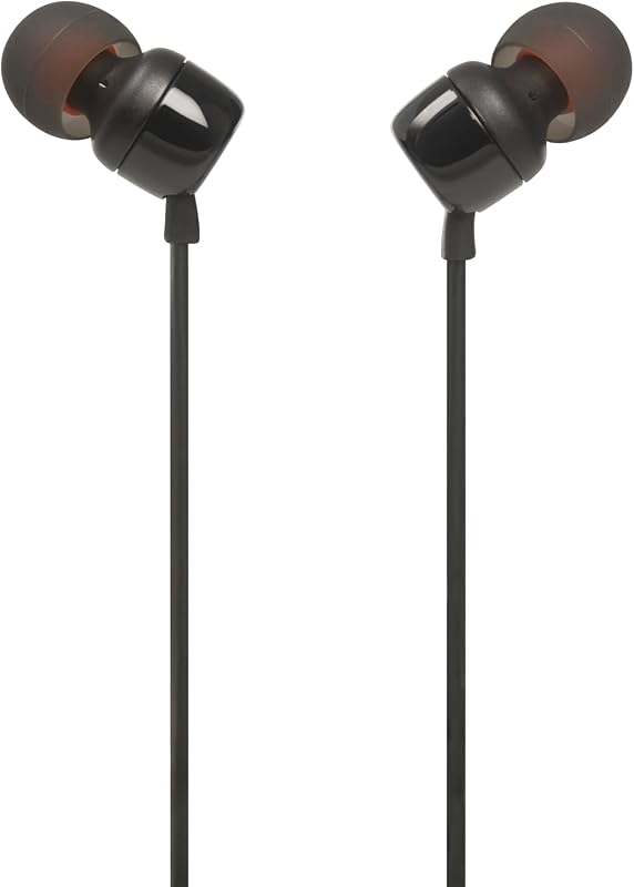 T110 - Auriculares intraurales universales con mando a distancia y micrófono, color negro