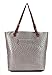Scarleton Ostrich Large Tote H115626 - Silver Brown