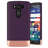 LG V10 Case, Encased Ultra Thin (2016 SlimShield Edition) Full Coverage, Hybrid Tough Shell (Royal Purple)