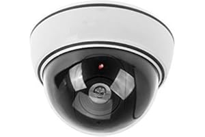 Etopars Simulated Dome Fake Dummy Security CCTV Camera Waterproof IR LED Flashing Red Light Outdoor Indoor Surveillance Guard