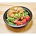 DuraHome - Round Meal Prep Containers with Lids 28oz. Pack of 10 BPA-Free Round Microwaveable Black Plastic Food Storage Container
