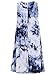 Romwe Women's Sleeveless Comfy Swing Tunic Casual Loose T-Shirt Dress Blue L
