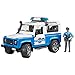Bruder Toys Land Rover Police vehicle w light skin policeman