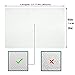 Refrigerator Liner Mats Washable Non-Slip 8 PCS – Clear Pre-Cut 17.7 by 11.4 inch EVA Shelf Liners Waterproof Can Be Cut Fridge Pads（Transparent Placemats）