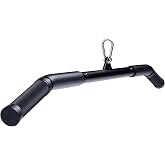 Kinglotus Lat Pull down Bar Cable Machine Attachment,Curl Bar Tricep Press Down Bar.