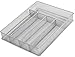 Ybm Home Silver Mesh Cutlery Holder In-drawer Utensil Flatware Organizer/tray size 12-1/2 By 9-1/4 By 2 Inches (5-compartment)