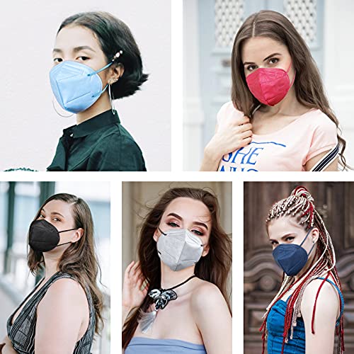 HUHETA KN95 Face Mask 20 Packs, 5 Layer Safety Mask with Elastic Ear