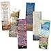 Christian Bookmarks Cards with Popular Inspirational Bible Verses - 6 Unique Designs (Pack of 60) - Bible Scripture Prayer Cards - War Room Décor