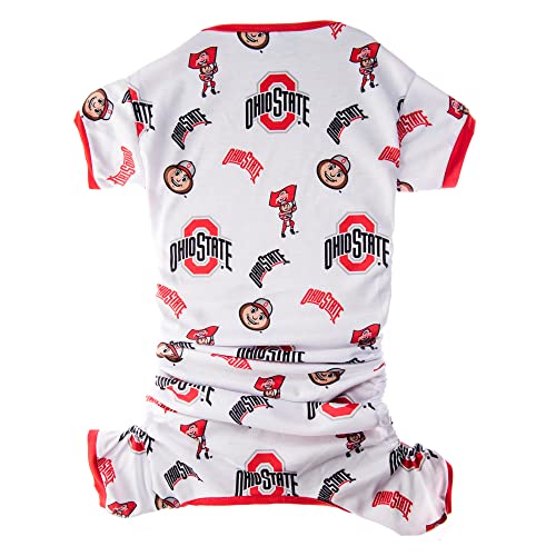 Littlearth NCAA Ohio State Buckeyes Pet Pjs, Team Color, X Small