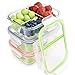 RENPHO Glass Meal Prep Containers 3 Compartment,Bento Box Containers Glass Food Storage Containers with Lids,Food Prep Containers Glass Storage Containers with lids Lunch Containers[3-Pack, 36oz]