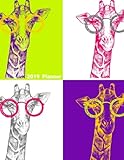2019 Planner: Funky Giraffe Weekly & Monthly Schedule | Get Things Done, Home, Work | Organizer Calendar | Quotes, Notes And Checklist Sections | 8.5