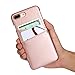 SOWOKO iPhone 8 Plus Wallet Case, iPhone 7 Plus Leather Card Case Ultra Slim Faux Leather Credit Card Slots ID Holder Protection Cover for Apple iPhone 8 Plus(2017) / iPhone 7 Plus(2016) - Rose Gold