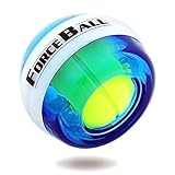 DINOKA Wrist Trainer LED Wrist Ball Powerball Gyroscopic Ball - Arm Strengthener, Wrist & Forearms Exerciser (Blue NO Counter)