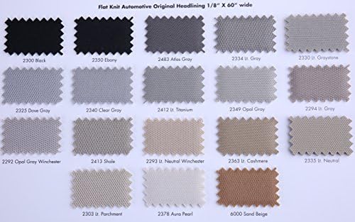 Headliner Magic - Flat Knit Style Auto Headliners - 18 Colors (6000 - Sand Beige)
