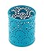 EasyPAG 2 Pcs Cute Floral Desk Pencil Holder 3-1/4 inch Dia x 3-3/4 inch High Round Cup Pen Organizer,Dark Teal