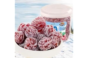 RETBST Instant dried plum fruit 210g/7.4 oz/can,Dried Prunes,Snow plum,Sweet and sour snacks, prunes, Candied plum，Yogurt plum, fruit snacks, preserved fruit, Chinese snacks gifts (snow plum,1can)