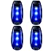 UMISHI 3 Modes LED Safety Lights 4 Packs Clip on Strobe Running Cycling Dog Collar Bike Tail Warning Light High Visibility Accessories for Reflective Gear