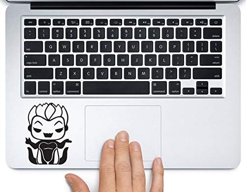 Cute Ursula Disney Little Mermaid Printed Trackpad Clear Vinyl Decal Sticker Compatible with Apple MacBook Pro Air 11" 12" 13" 15" All Years Laptop Keyboard (15” MacBook Pro Retina)