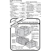 Duffle or Gym Bag Pack Carry-All Luggage Bag #551 Sewing Pattern (Pattern Only)