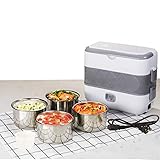 Stainless Steel Electric Lunch Box 110V 4 in 2