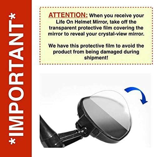 Bike Mirror For Helmet - Adjustable Helmet Mirror With Crystal Clear View - From Life On Bicycle