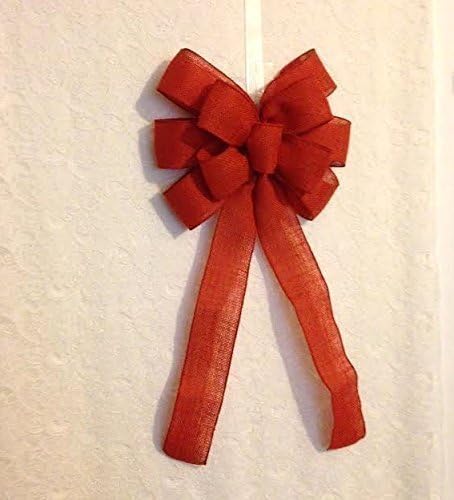 Pumpkin Burlap Wreath Bow Large